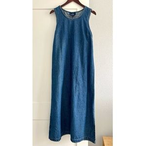 Women’s Vintage Denim Maxi Dress